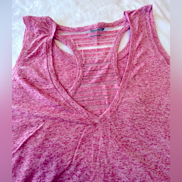 RBX Plus Double Layer with sheer racer back Workout shirt - Picture 4 of 9